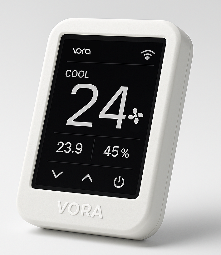 Vora retrofit thermostat device